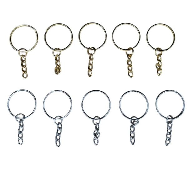 Steel Metal keyChain/KeyRing 10 pcs packet - Image 5