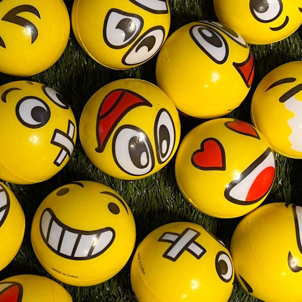 Stress Reliever Smiley Ball Squeeze Ball for Hand Strengthening Hand Grip - Image 4