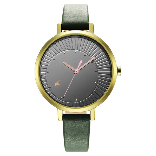 Style Up Black Dial Leather Strap Watch for Girls - Image 3