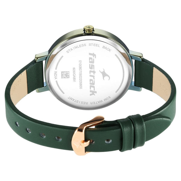 Style Up Black Dial Leather Strap Watch for Girls - Image 6