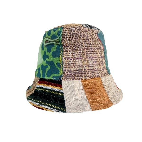 Stylish and Sun-Protected with the Eco-Friendly Handmade Hemp & Cotton Mix Bucket Hat For Unisex - Image 2