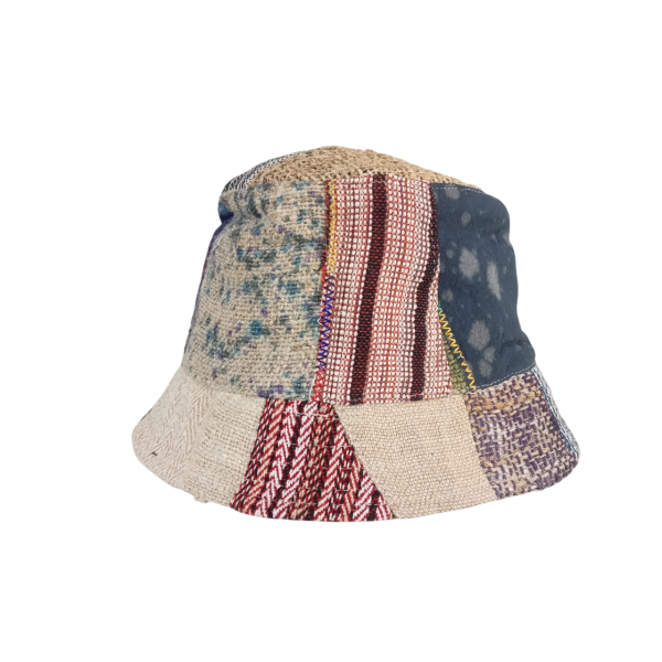 Stylish and Sun-Protected with the Eco-Friendly Handmade Hemp & Cotton Mix Bucket Hat For Unisex - Image 4