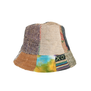 Stylish and Sun-Protected with the Eco-Friendly Handmade Hemp & Cotton Mix Bucket Hat For Unisex