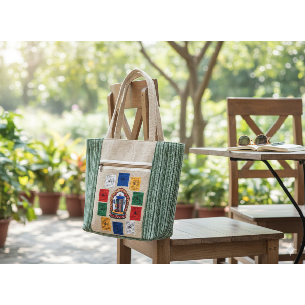 Stylish Cotton Shoulder Bag for Women - Image 2