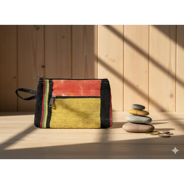 Stylish Hemp & Cotton Mix Purse For Women - Image 5