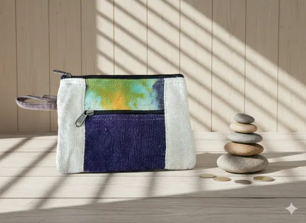 Stylish Hemp & Cotton Mix Purse For Women