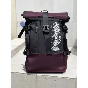 Stylish Roll Top Laptop Backpack | Water-Resistant Fabric | Comfortable & Durable Design