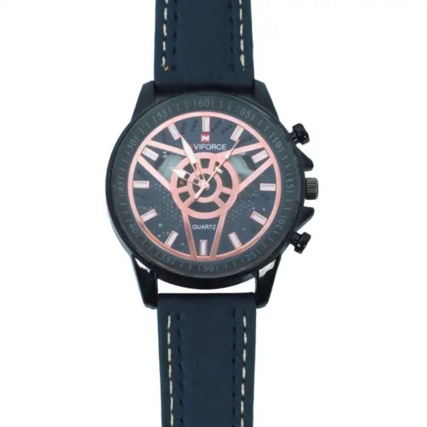 Stylish Round Dial Leather Strap Fashionable Watch For - Image 2
