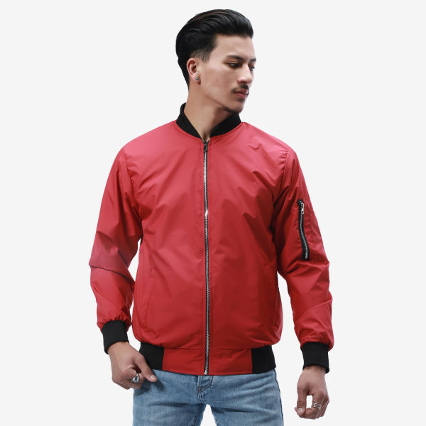 Summer Double Layer Bomber Windcheater Jacket For Men. - Fashion | Jackets For Men | Men's Wear | Windcheaters | - Image 2