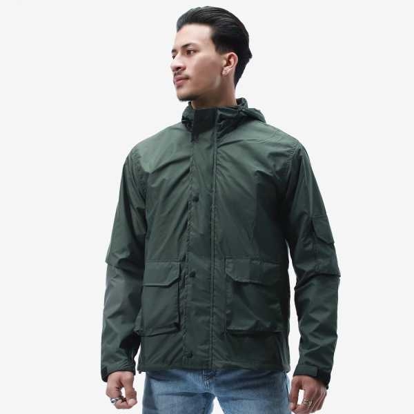 Summer Double Layer Hooded Windcheater Jacket For Men. - Fashion | Jackets For Men | Men's Wear | Windcheaters | - Image 2