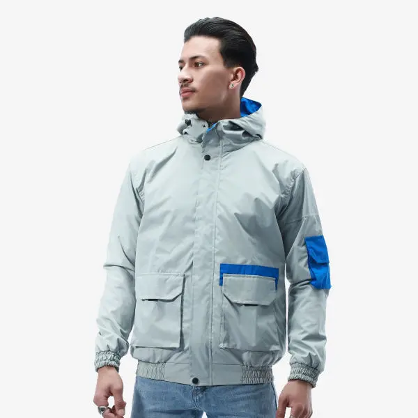 Summer Double Layer Hooded Windcheater Jacket For Men. - Fashion | Jackets For Men | Men's Wear | Windcheaters | - Image 2