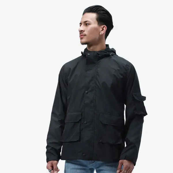 Summer Double Layer Hooded Windcheater Jacket For Men. - Fashion | Jackets For Men | Men's Wear | Windcheaters | - Image 2