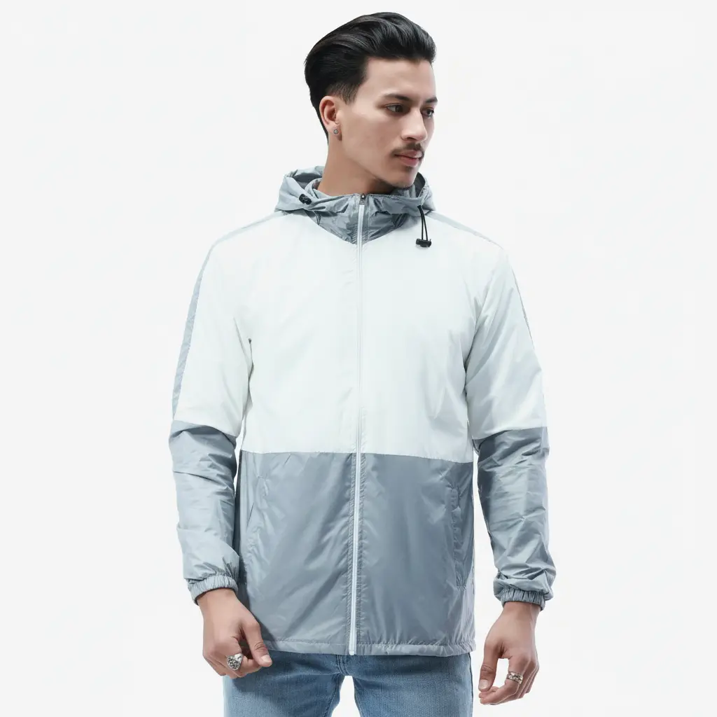 Summer Double Layer Hooded Windcheater Jacket For Men. - Fashion | Jackets For Men | Men's Wear | Windcheaters |