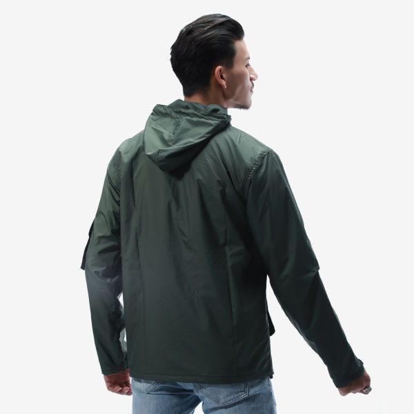 Summer Double Layer Hooded Windcheater Jacket For Men. - Fashion | Jackets For Men | Men's Wear | Windcheaters | - Image 3