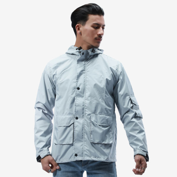 Summer Double Layer Hooded Windcheater Jacket For Men. - Fashion | Jackets For Men | Men's Wear | Windcheaters | - Image 4