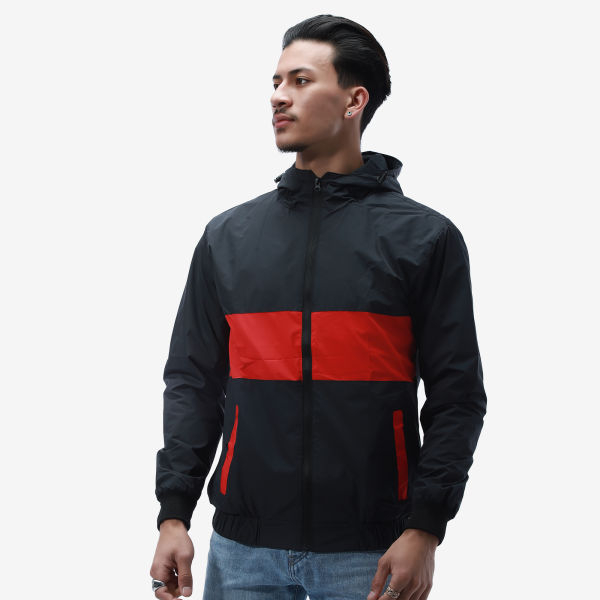 Summer Double Layer Hooded Windcheater Jacket For Men. - Fashion | Jackets For Men | Men's Wear | Windcheaters | - Image 4