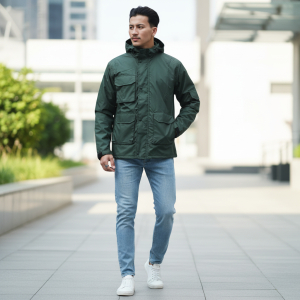 Summer Double Layer Hooded Windcheater Jacket For Men. - Fashion | Jackets For Men | Men's Wear | Windcheaters |