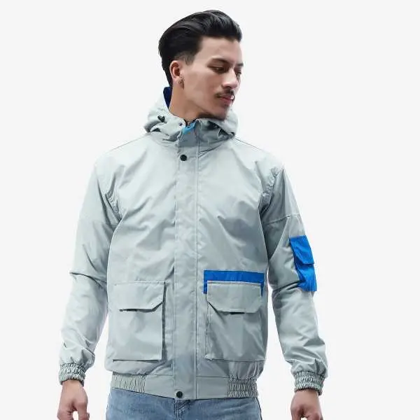Summer Double Layer Hooded Windcheater Jacket For Men. - Fashion | Jackets For Men | Men's Wear | Windcheaters |