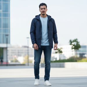Summer Double Layer Hooded Windcheater Jacket For Men. - Fashion | Jackets For Men | Men's Wear | Windcheaters |