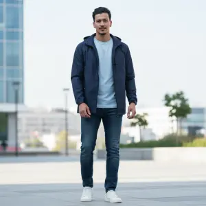 Summer Double Layer Hooded Windcheater Jacket For Men. - Fashion | Jackets For Men | Men's Wear | Windcheaters |