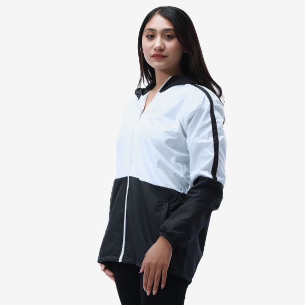 Summer Double Layered Fancy Windproof Jacket For Women. - Fashion | Jackets For Women | Women's Wear | Windproof Jackets | - Image 3
