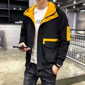 Summer Double Layered Front Pocket Windcheater Jacket (Black) - Fashion | Jackets For Men | Windcheaters For Men