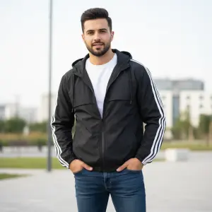 Summer Single Layer Hooded Windcheater For Men - Fashion | Jackets For Men | Windcheaters For Men | Men'S Wear