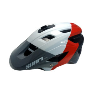 SUNRI Ultralight Cycling Helmet (Red and White)