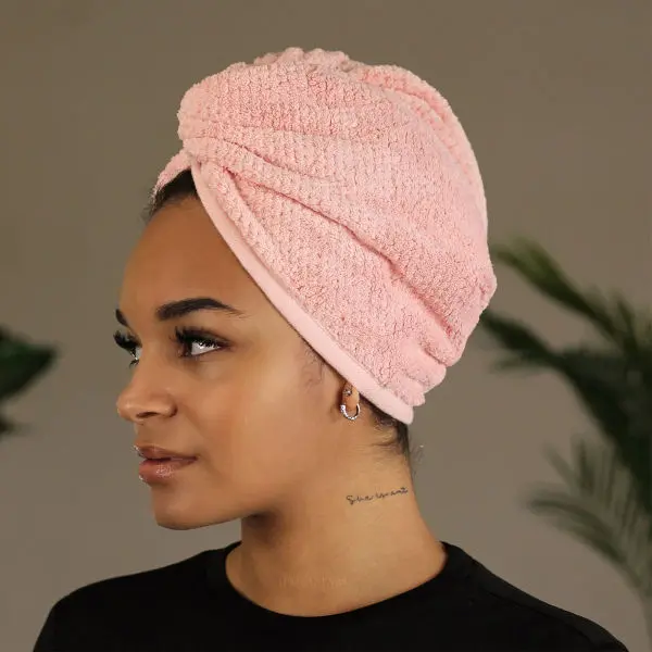 Super Absorbent Microfiber Hair Drying Wrap Towel ( Color May Vary) - Image 2