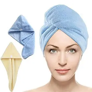 Super Absorbent Microfiber Hair Drying Wrap Towel ( Color May Vary)