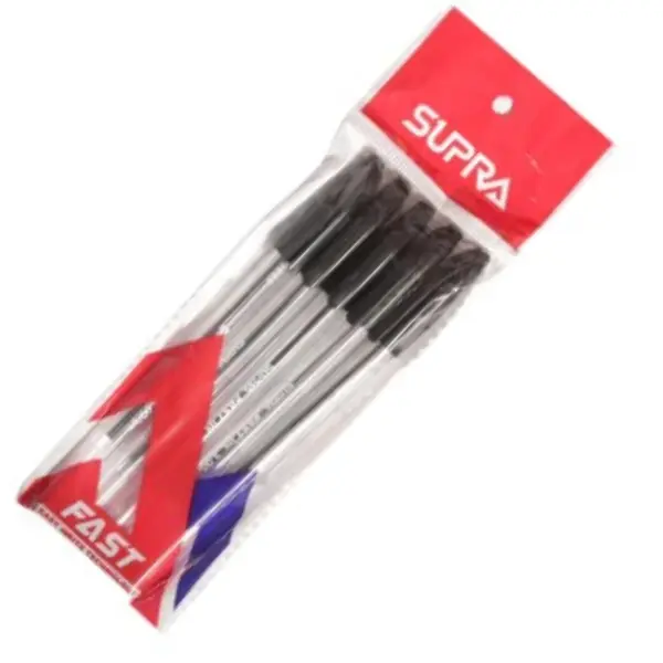Supra Fast Ball Pen Black Color (5 Pcs) - Image 3