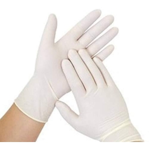 SURGICARE DISPOSABLE SURGICAL RUBBER GLOVES PACK OF 3 (6.5)