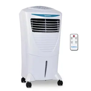 Symphony Hicool i Personal Air Cooler for Home with Remote with Honeycomb Pad, Powerful Blower, i-Pure Technology and Low Power Consumption (31L, White)
