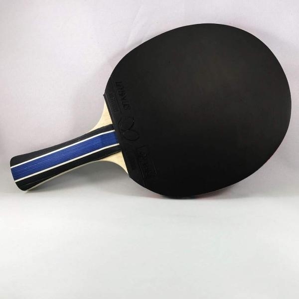 Table Tennis Racket/ Butterfly RDJ S2 ITTF Approved Wood Table Tennis Racket with Thick Sponge for Better Speed - Red and Black - Image 3