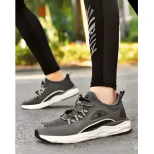 Tabolu Brown Sole Lace Free Sports Shoe For Men