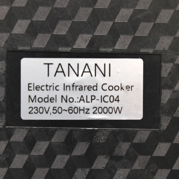Tanani Infrared Cooker 2000 Watt ALP-IC04 With Six Cooking Mode Timer Function Child Lock Mode - Image 5