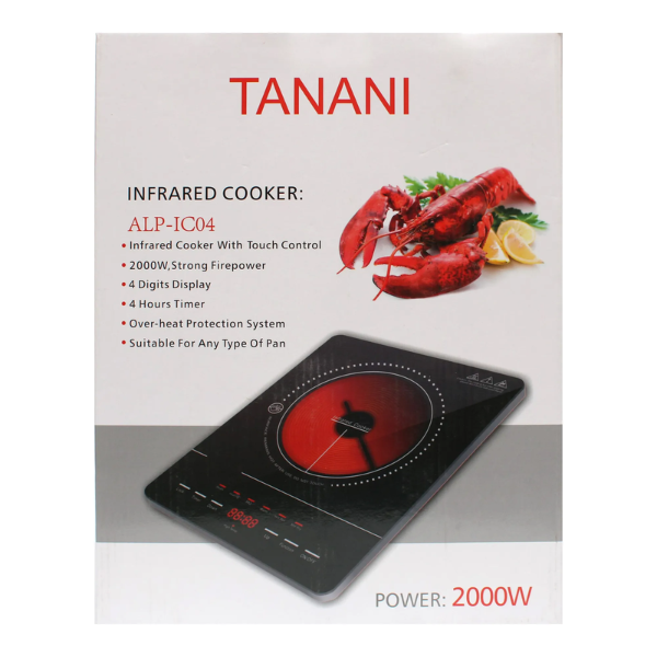 Tanani Infrared Cooker 2000 Watt ALP-IC04 With Six Cooking Mode Timer Function Child Lock Mode - Image 7