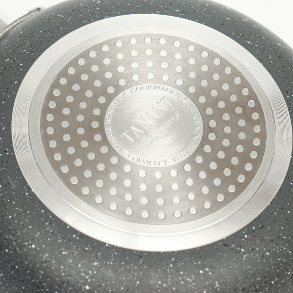 Tanani Non Stick Induction Base Non Stick With Glass Lid (26 cm) 4 mm Thick - Image 2