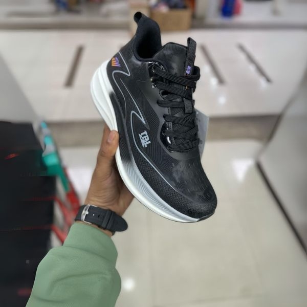 TBL (Tabolu) Black/White Premium Sports Shoes for Men - Image 3