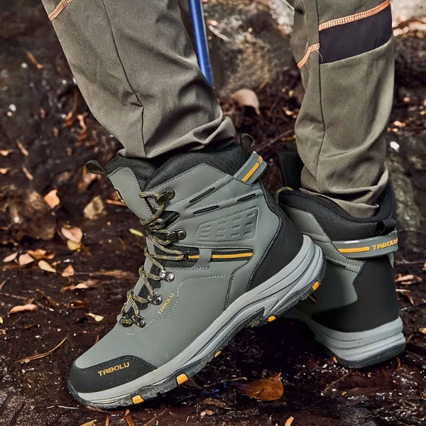 TBL Tabolu Brown/Gray Trekking And Hiking Premium Shoes For Men and Women - Image 2