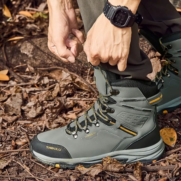 TBL Tabolu Brown/Gray Trekking And Hiking Premium Shoes For Men and Women - Image 4