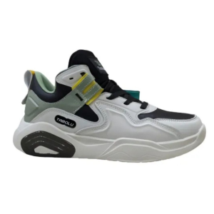 TBL Tabolu Green/White Sole Lace Free Sports Shoes for Men
