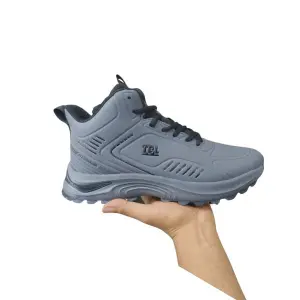 TBL Tabulo Gray Trekking Hiking Waterproof Shoes for Men (Grip Sole)