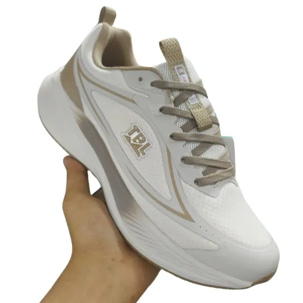 TBL (TianBaoLun) Waterproof Sports Shoes for Men (Brown and White)