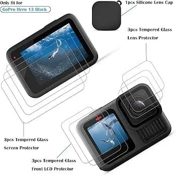 Tempered Glass Screen Lens Front Screen Protector for GoPro Hero 13 Black - Image 2