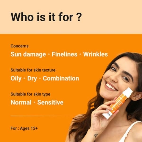 The Derma Co 1% Hyaluronic Sunscreen Aqua Ultra Light Gel with SPF 50 PA++++ UV A, UV B & Blue Light Protection 50g - Image 4
