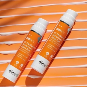 The Derma Co 1% Hyaluronic Sunscreen Aqua Ultra Light Gel with SPF 50 PA++++ UV A