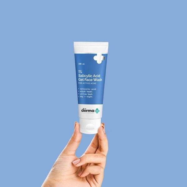 The Derma Co 1% Salicylic Acid Gel Face Wash With Salicylic Acid & Witch Hazel For Active Acne - 100 Ml(Dermaco) - Image 2