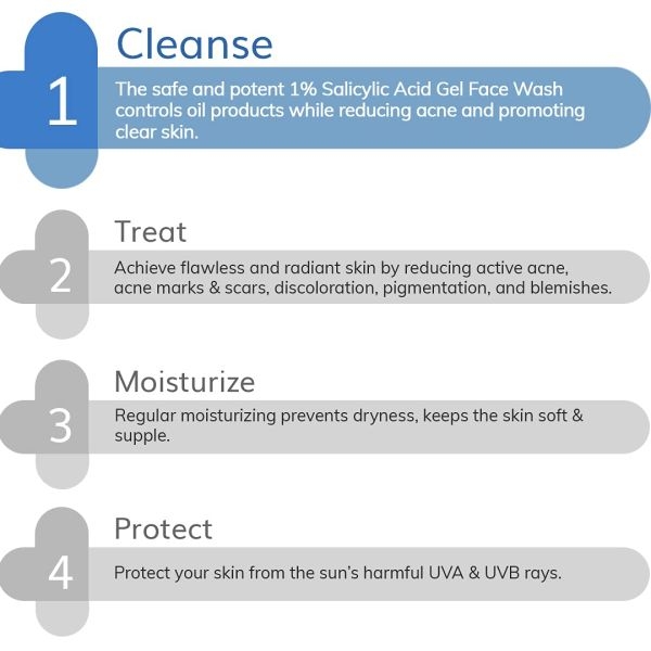The Derma Co 1% Salicylic Acid Gel Face Wash With Salicylic Acid & Witch Hazel For Active Acne - 100 Ml(Dermaco) - Image 5