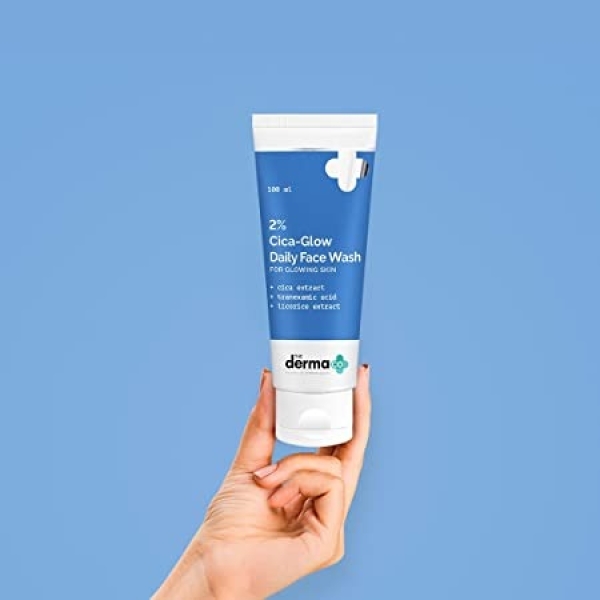 The Derma Co. 2% Cica-Glow Daily Face Wash with Tranexamic Acid & Licorice Extract - 100ml - Image 3